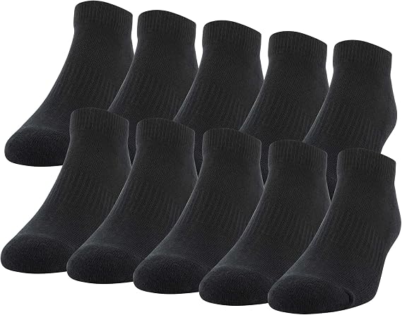 Gildan Men's Active Cotton Low Cut Socks (10-Pairs)