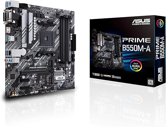 Asus Prime B550M-A AMD B550 Soket AM4 DDR4 4600(OC) MHz mATX Gaming (Oyuncu) Anakart