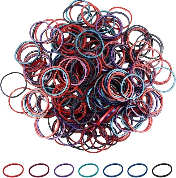 Bulk 425 Pc. Metallic Loom Bands with Plastic Clasps
