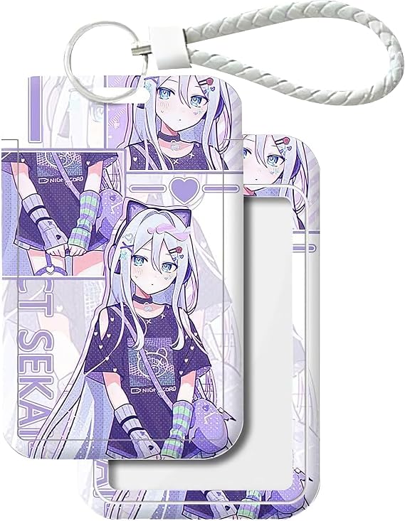 Project Sekai Pass Case, Card Holder, Merchandise, Mizuki Akatsuyama, Kanade Yoisaki, Miku, Hoemu, Processor, Strap, Commuter Pass Decoration, Convenient, IC Card, Commuting to Work or