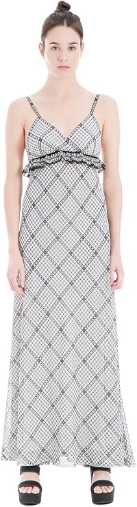 Max Studio London Womens Ruffled Maxi Dress