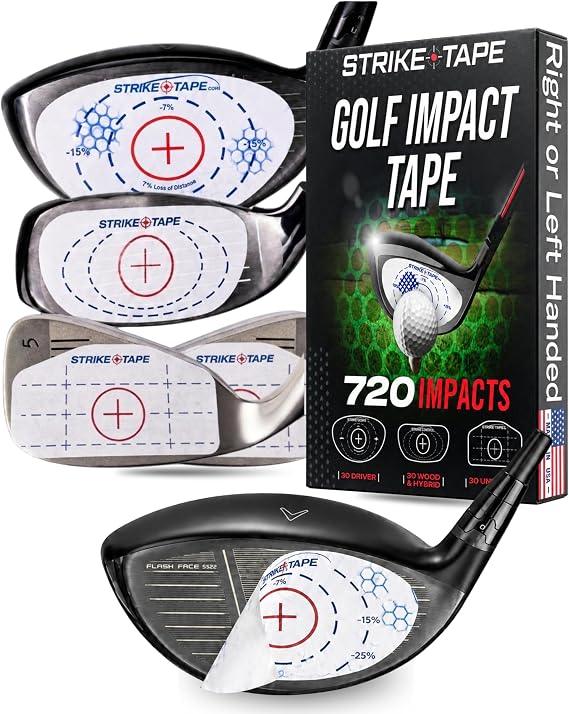 Strike Tape Golf Impact Tape Easy-Peel L/R Hand No Residue Impact Stickers
