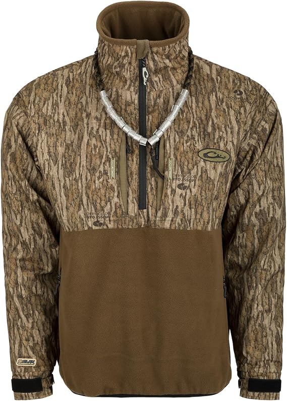 DRAKE MST G-Flex Eqwader 1/4 Zip, Color: Bottomland, Size: 3XL (DW7370-006-6)