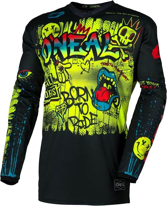 O'NEAL Element Jersey Youth Rancid Black/Neon Large
