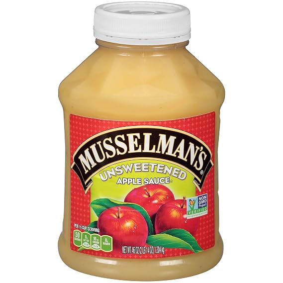 Musselman's Unsweetened Apple Sauce, 46 Ounces (Pack of 2)