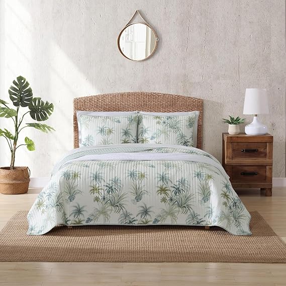 Tommy Bahama - King Quilt Set with Shams, Cotton, Reversible