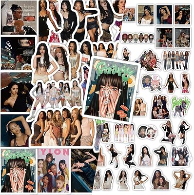 KATSEYE Merch KATSEYE Stickers Set 78 Pcs Waterproof Vinyl Laptop Decals for Water Bottle, Computer, Skateboard