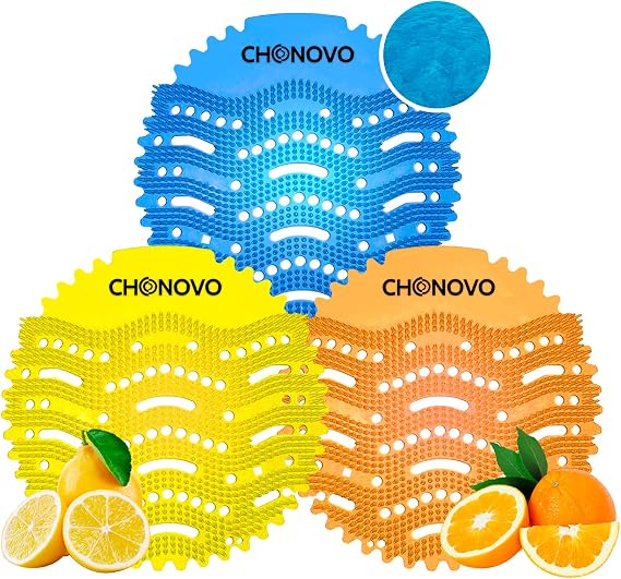 CHONOVO Urinal Screen Deodorizer, 48 Pack Urinal Cake Bulk with 3 Scents