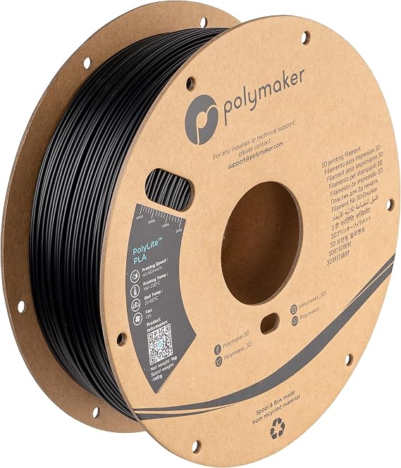 Polymaker PLA Filament 1.75mm Cold White 1KG Spool, Neatly Wound
