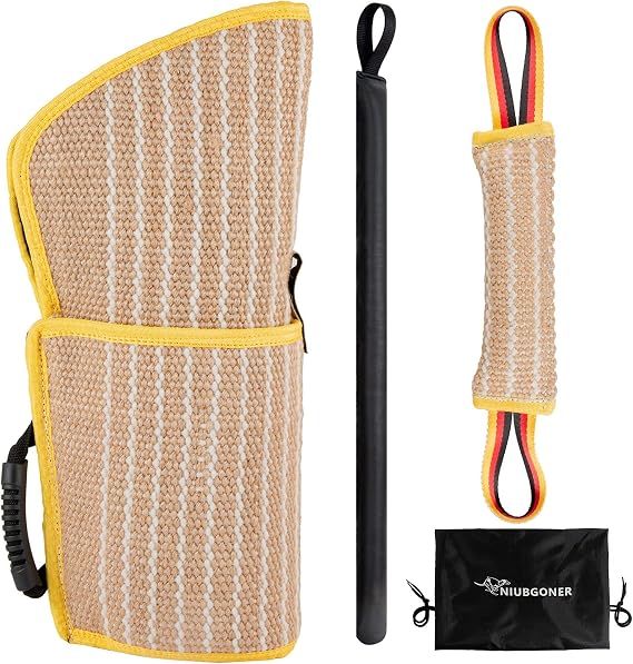 Professional Dog Training Set - Double-Layer Bite Sleeve, Durable Equipment for K9, Pitbull, German Shepherd - Medium & Large Dogs