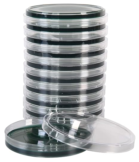 TCBS (Thiosulfate Citrate Bile Sucrose) Agar, for Vibrio, 15x100mm Plate, Order by the Package of 10, by Hardy Diagnostics