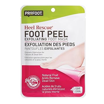 Profoot Heel Rescue Foot Peel Exfoliating Booties with Natural Botanicals, 1 Pair