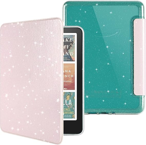 Glitter Case for 7" Kindle Paperwhite 12th Generation 2024,Glitter Pink