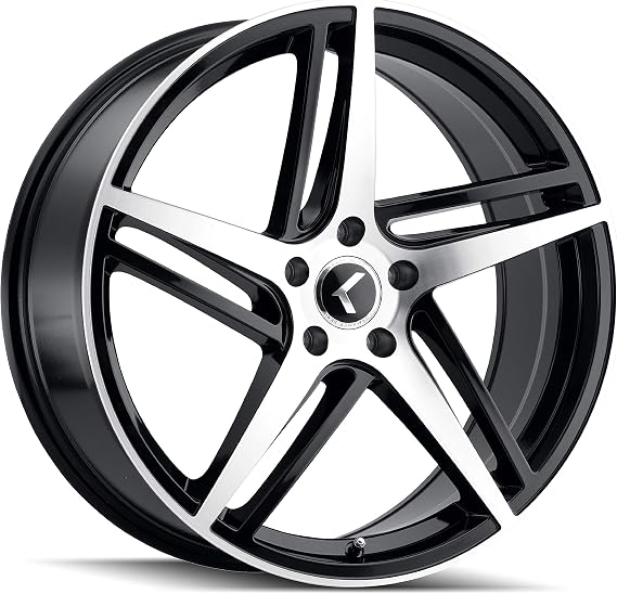 KRAZE KR195 18" Inch 5x120 Wheel Rim 18x8 +40mm Black MACHINED