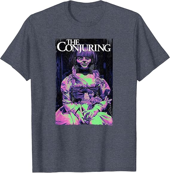 The Conjuring Iconic Annabelle Doll Distressed Big Poster T-Shirt