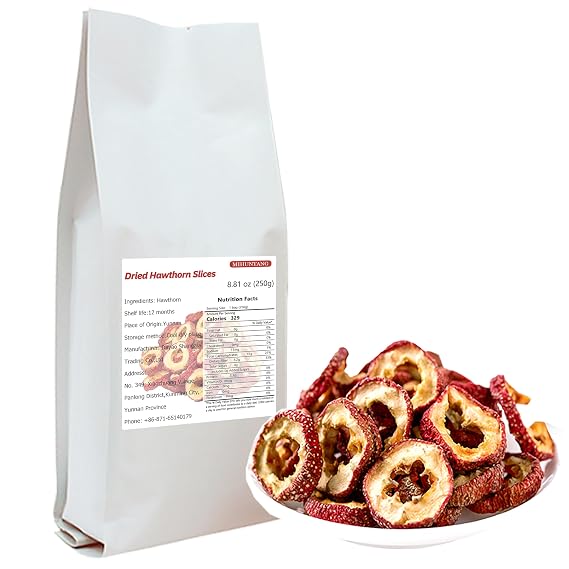 Hawthorn slices 8.81oz seedless Hawthorn hollow circle fresh Hawthorn dry Hawthorn slices make tea 250g