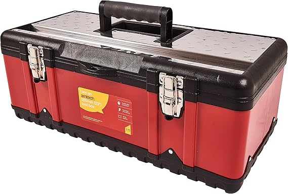 Amtech N0150 Toolbox, Tool Box With Compartments, 23-Inch
