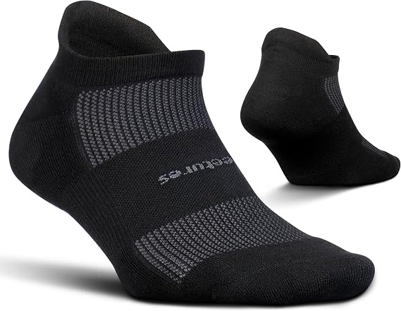 Feetures High Performance Max Cushion Ankle Sock - Tab Socks for Women & Men with Heel Tab