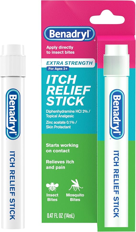Benadryl Itch Relief Stick, Extra Strength, 0.47 fl. Oz