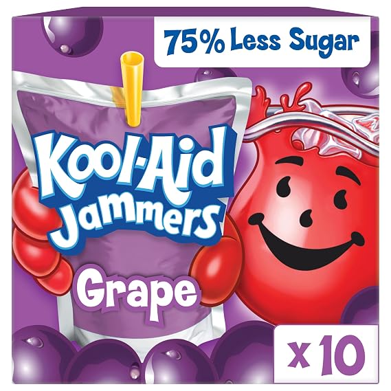 Kool-Aid Artificially Flavored Drink, 10 Pouches Grape Flavor, 6 fl oz