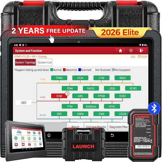 LAUNCH X431 PRO3 V+ 5.0 OBD2 Diagnostic Machine, OEM Topology Map, ECU Coding