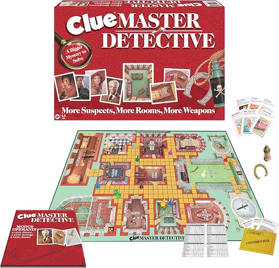 Clue Master Detective, Largest Clue Game Ever, by Winning Moves Games USA