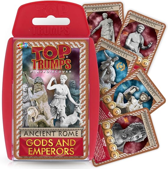 Top Trumps Card Game Ancient Rome - Family Games for Kids and Adults - Learning Games - Kids Card Games for 2 Players and More - Kid War Games - Card Wars - for 6 Plus Kids