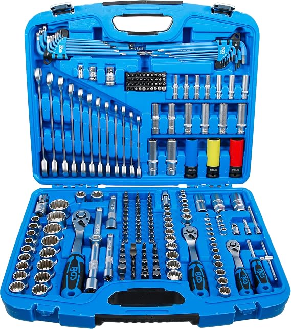 BGS 2290 | Coffret de Douilles Gear Lock | 6,3 mm (1/4") / 10 mm (3/8") / 12,5 mm (1/2") | 218 pieces