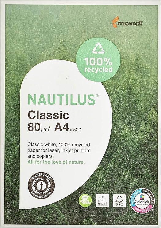 Mondi Nautilus Classic 88032442 Multifunctional Paper A4 80 g/m2 500 Sheets White