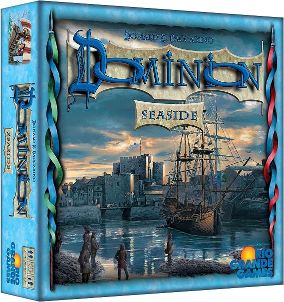 Rio Grande Games: Dominion Seaside, Expansion, Dominion or Dominion Intriuge Required for Play, 30 Minute Play Time, For 2 to 4 Players