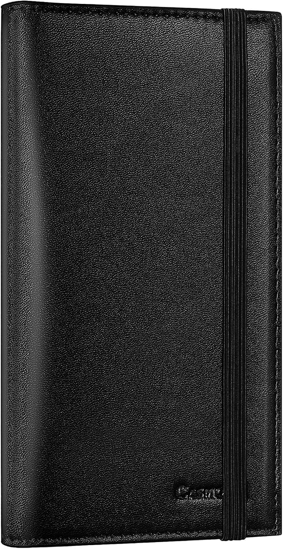 CASMONAL Checkbook Cover for Women and Men, Check Book Holder for Personal
