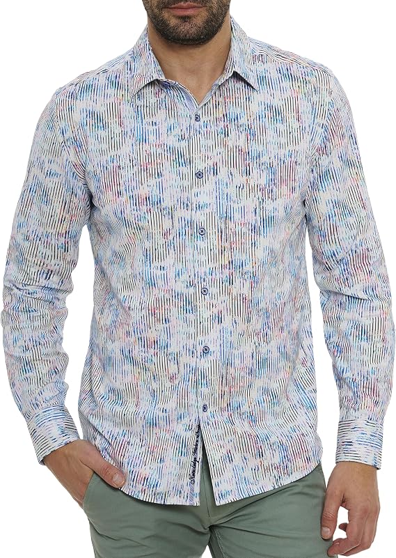Robert Graham Men's Delray Long Sleeve Knit Shirt