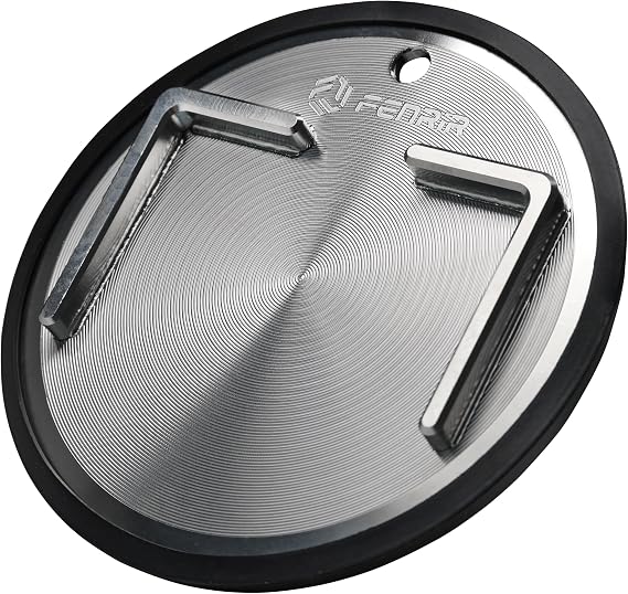 FENRIR 304 Stainless Steel Kickstand Pad Plate Support Coaster Accessory for Harley Davidson Indian Honda Yamaha Kawasaki Suzuki Triumph BMW KTM Ducati Fit Motorcycle Bike Scooter Outdoor Indoor
