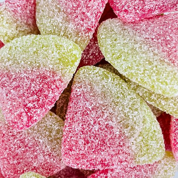 Sour Melon Slices Sweets 400g Reseable Pouch Fizzy Gummy Candy