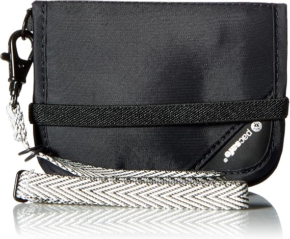 Pacsafe Rfidsafe V50 Anti-theft Blocking Compact Travel Wallet, Black