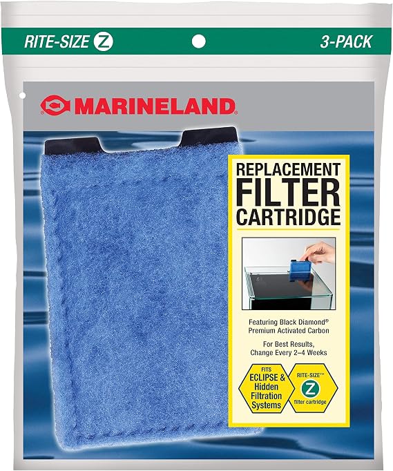 Marineland Eclipse Rite-Size Z Filter Cartridges For Aquariums, 3 Count