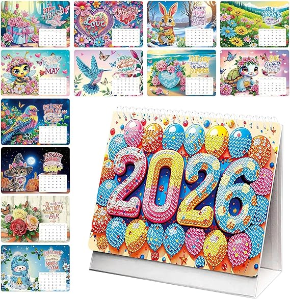 2026 Calendar for Desk Jan-Dec Planning Desktop Accessories Home Decor