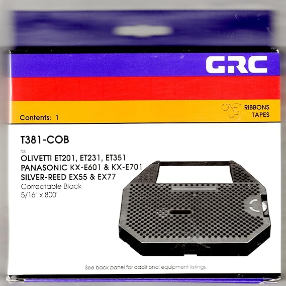 Grc Olivetti 7842224 1-Black Correct Ribbon