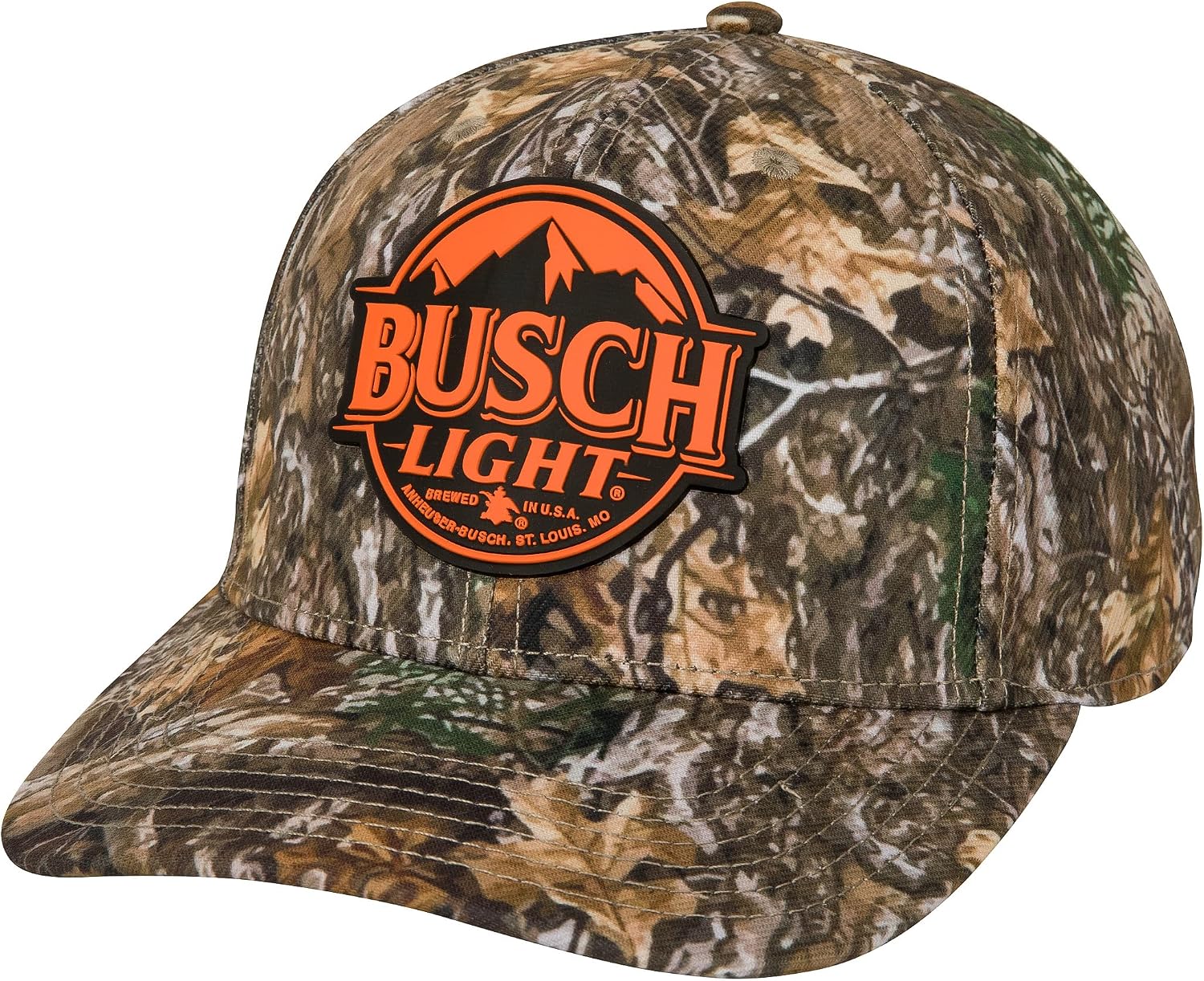 Busch Light Tree Camo Adjustable Snapback Hat, Multicoloured, One size