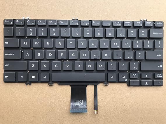Original New for Dell Latitude 7300 5300 2-in-1 2RDRV US English Keyboard Backlit