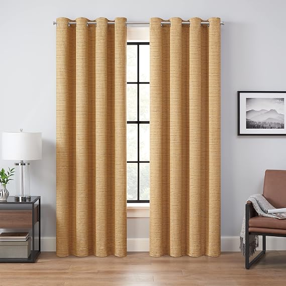 Eclipse Branson Magnitech Magnetic Blackout Curtain, 50x84, Honey/Gold