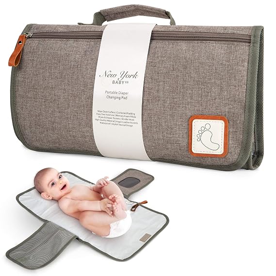 Portable Diaper Changing Pad - Baby Changing Mat - Travel Diaper Change Station - Portable Changing Pad for Baby Diaper Bag Changing Table Pad - Baby Shower Gifts - Newborn Baby Essentials Baby Stuff