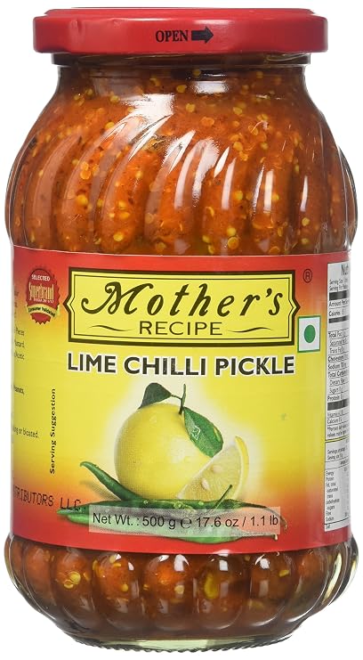 Mother's Recipe Lime Chilli Pickle - 500g (17.6 Oz)