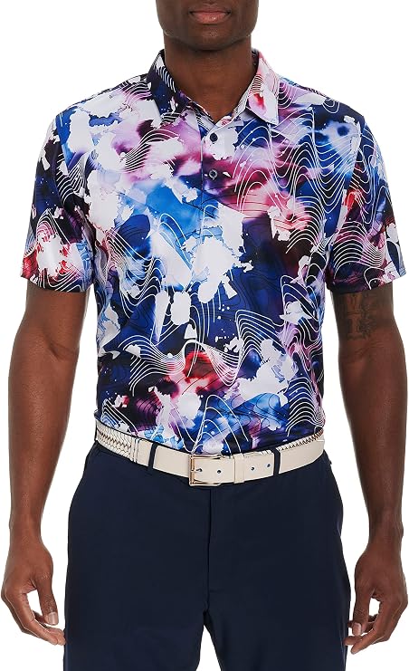Robert Graham Men's Rip Tide S/S Knit Polo