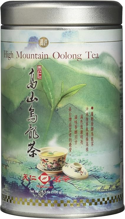 Ten Ren High Mountain Oolong Tea, Taiwan, Tea Tin, 100 g/3.52 oz.