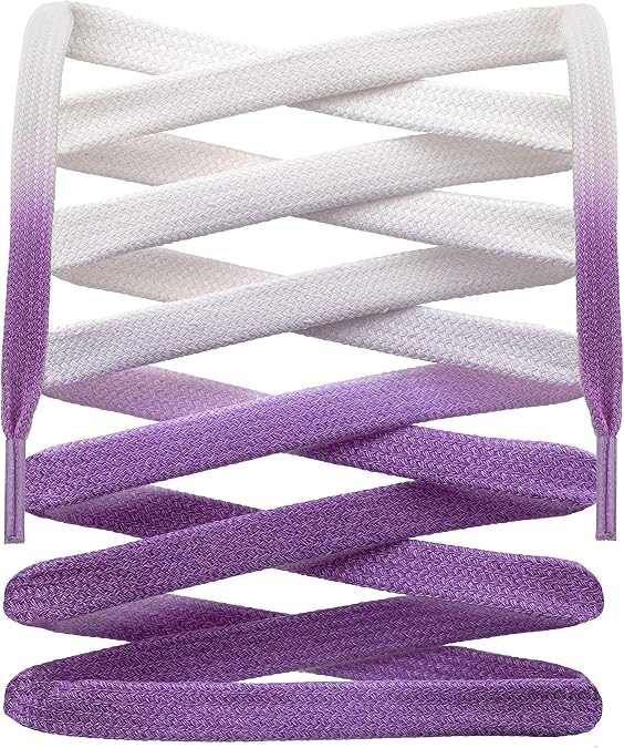 LitLaces - UV Activated Color Changing Flat Shoelaces for Sneakers, Color Changes with Sunglight