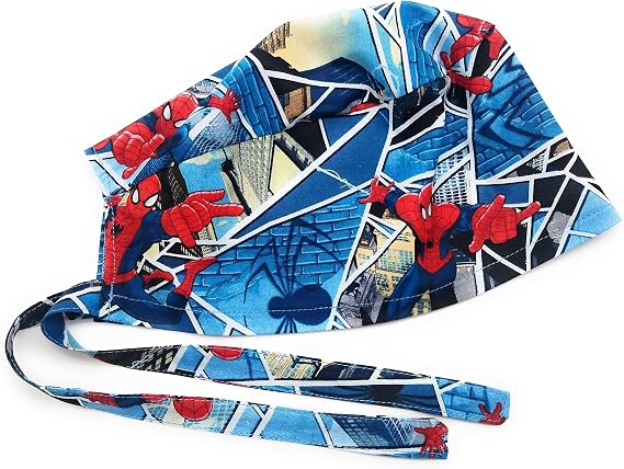Scrub Hat Superheroes Comic Books Fun Fabric Cap Do-Rag Multicolor