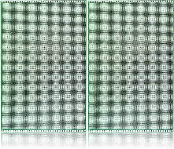 Eagles 2PCS 20x30 cm Double Sided PCB Board,Tinned Prototype Diy Universal FR4 Printed Circuit PCB Board Protoboard pcb kit Compatible with Arduino Kits