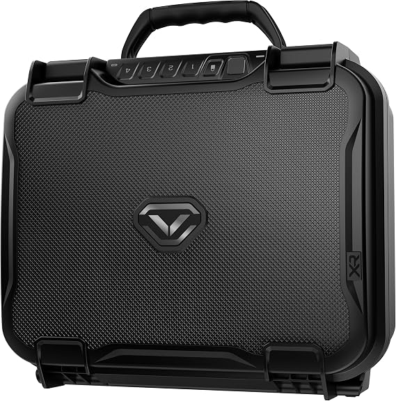 SAFEVAULTEK LifePod XR Series Weatherproof Lock Case Modular Interior Secure Sturdy Portable Electronic Lock Box with Backlit Keypad, Varies by style, Special Edition Covert Black