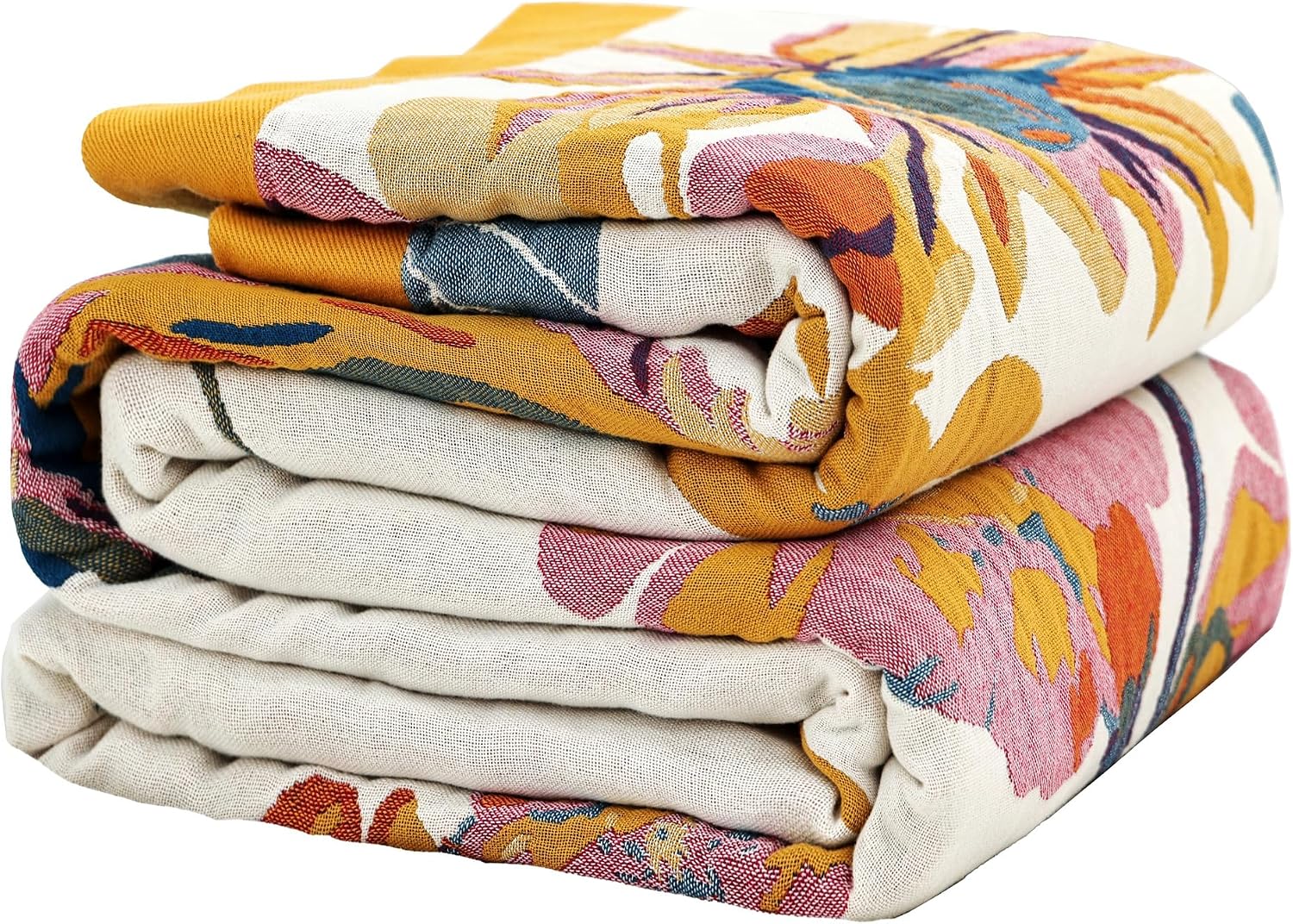 VANJOROY Boho Throw for Sofa Bed Large with Tassels 100% Pure Cotton Soft Hand Woven Reversible Soft Throw for Coach Quilt Bedspread and Gift 60 x 80
